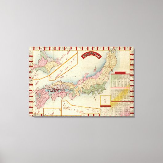 JapanPanoramaJapan Canvas Afdruk (Voorkant)