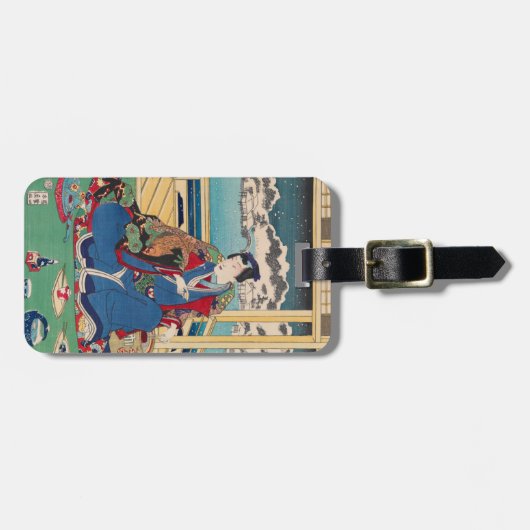 Japans aangepast bagagelabel voor kunst (Voorkant horizontaal)