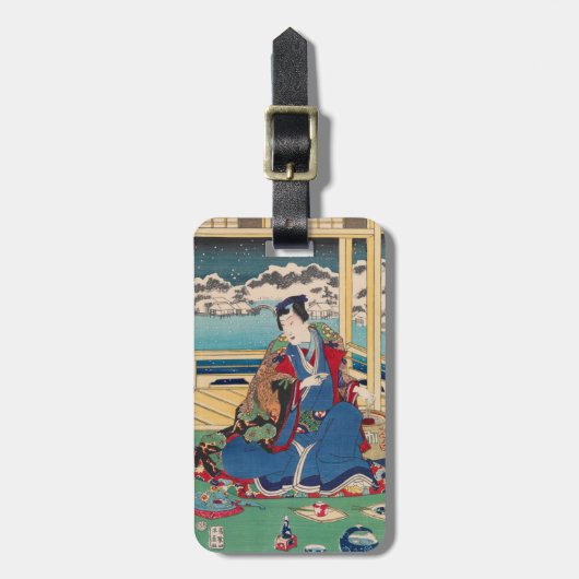 Japans aangepast bagagelabel voor kunst (Voorkant verticaal)