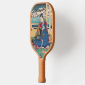 Japans aangepaste kunstmonogram pickleball paddle (Links)