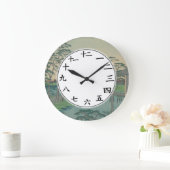 Japans aantal blauw groene bosbomen grote klok (Huis)