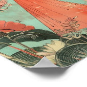 Japans Abstract Geometrisch Poster (Mat) 12x18 (Hoek)