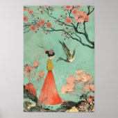 Japans Abstract Geometrisch Poster (Mat) 12x18 (Voorkant)