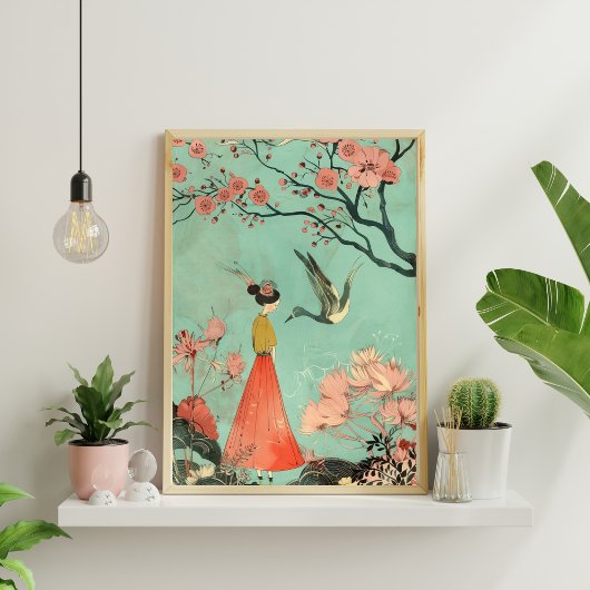 Japans Abstract Geometrisch Poster (Mat) 12x18