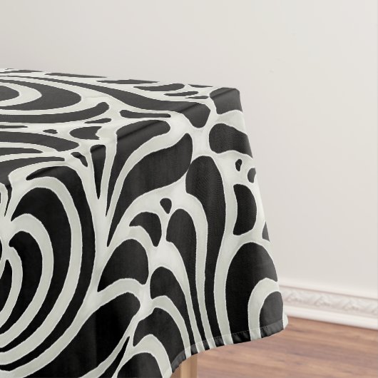  Japans abstract in zwart wit Tafelkleed (Voorbeeld)