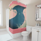 JAPANS ABSTRACT LANDSCHAP ART Douche Gordijn (In situ)