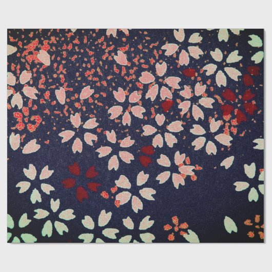 JAPANS ABSTRACT PATROON voor het verpakken van pap Cadeaupapier (Vlak)