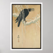 Japans Afbeelding van de Kunst van Zwarte Crow in Poster (Voorkant)