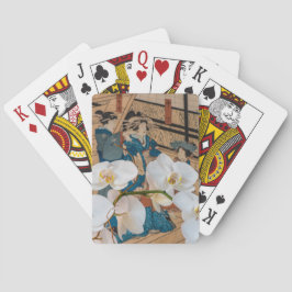 Japans afdrukken met orchidee spelkaarten speelkaarten