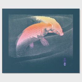 JAPANS AFDRUKKEN VAN KAARTBLAUWpapier Cadeaupapier