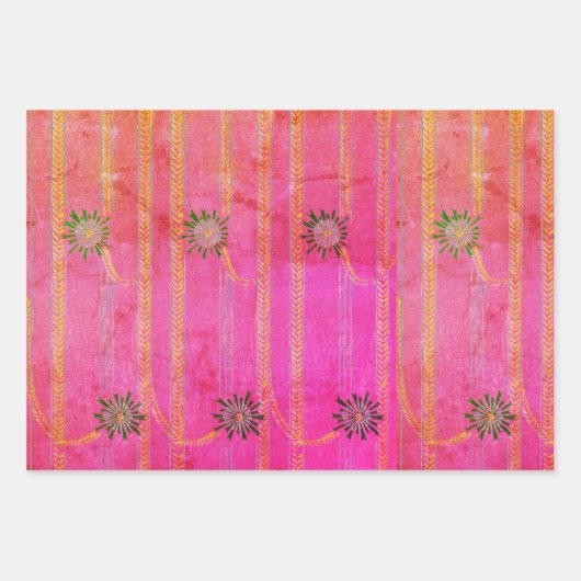 JAPANS AFDRUKKEN VAN KAARTEN IN WATERVLOeistoffen Inpakpapier Vel (Voorkant 3)