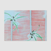 JAPANS AFDRUKPATROON WEEFSELPAPIER IN LICHTE BLAUW TISSUEPAPIER (Voorkant)