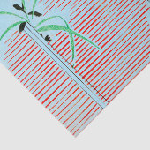 JAPANS AFDRUKPATROON WEEFSELPAPIER IN LICHTE BLAUW TISSUEPAPIER (Detail)