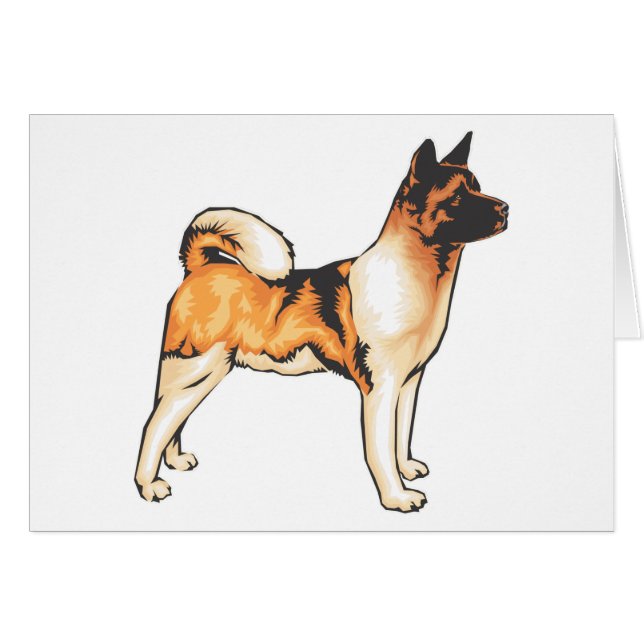 Japans Akita (Voorkant Horizontaal)