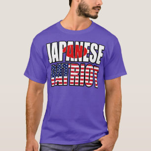 Japans-Amerikaanse patriot Pride Heritage Flag Gif T-shirt