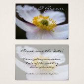 Japans Anemone · Save the Date Mini Kaart (Voorkant /achterkant)