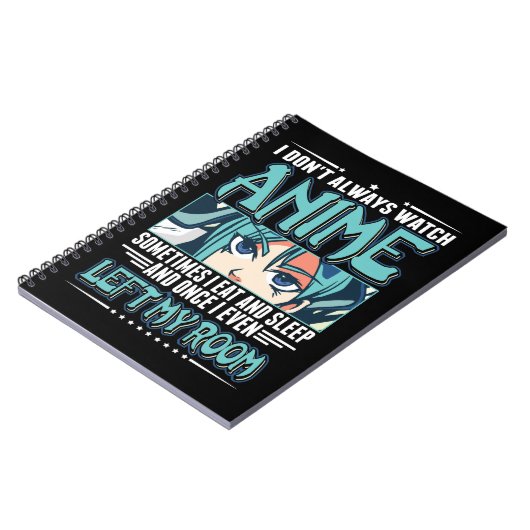 Japans Anime Girl Otaku Teen Manga Fan Notitieboek (Linkerzijde)