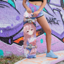 Japans Anime Girl Persoonlijk Skateboard