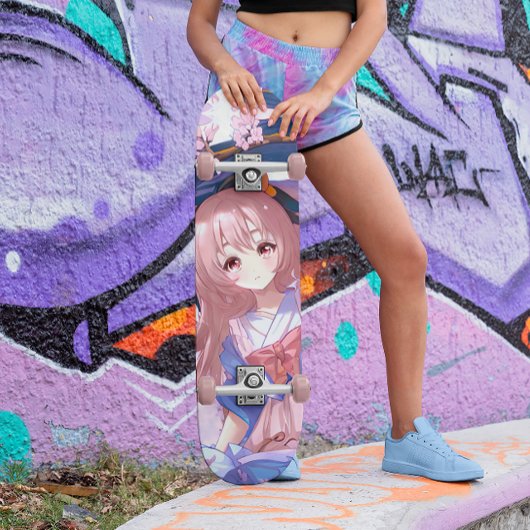 Japans Anime Girl Persoonlijk Skateboard