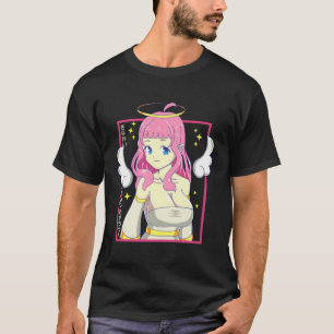 Japans anime meisje engel pastel menhera Gothic Pu T-shirt