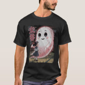 Japans Anime Roze Schattige Ghost Girl Spirit Frie T-shirt (Voorkant)