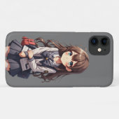 Japans anime school meisje Case-Mate iPhone case (Achterkant (horizontaal))