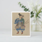 Japans Archer Warrior  1800s Illustratie Briefkaart (Staand voorkant)