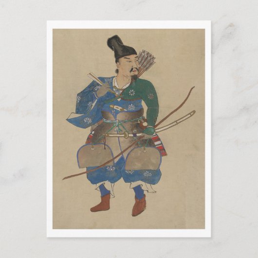 Japans Archer Warrior  1800s Illustratie Briefkaart (Voorkant)