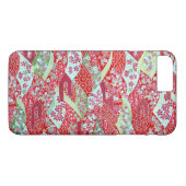 Japans artikel Red Floral Yuzen iPhone 8 Plus Hoes (Achterkant (Horizontaal))