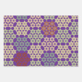 Japans Asanoha Mix Patroon Inpakpapier Vel (Voorkant 3)