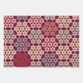 Japans Asanoha Mix Patroon Inpakpapier Vel (Voorkant)