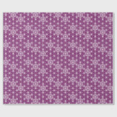Japans Asanoha of Star Pattern, aubergine paars Cadeaupapier (Vlak)
