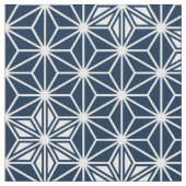 Japans Asanoha of Star Pattern, indigo blauw Stof (Close Up)