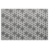 Japans Asanoha of Star Pattern, wit en zwart Stof (Fat Quarter)