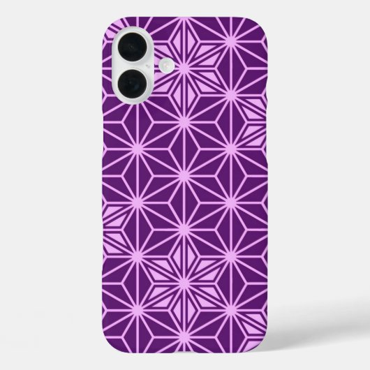 Japans Asanoha-patroon - amethyst paars Case-Mate iPhone Case (Achterkant)