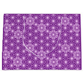 Japans Asanoha-patroon - amethyst paars Large Cadeautasje (Voorkant)
