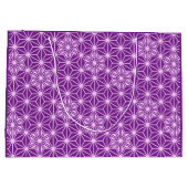 Japans Asanoha-patroon - amethyst paars Large Cadeautasje (Achterkant)