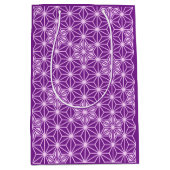 Japans Asanoha-patroon - amethyst paars Medium Cadeauzakje (Voorkant)