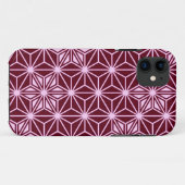 Japans Asanoha-patroon - Bourgogne Case-Mate iPhone Case (Achterkant (horizontaal))