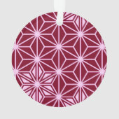 Japans Asanoha-patroon - Bourgogne Ornament (achterkant)