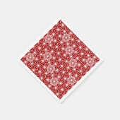 Japans Asanoha-patroon - donkerrood Servet (Hoek)