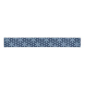 Japans Asanoha-patroon - Indigo Blue Grosgrain Lint (Voorkant)