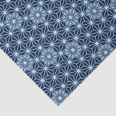 Japans Asanoha-patroon - Indigo Blue Tissuepapier (Detail)