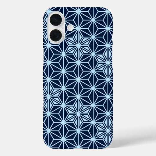 Japans Asanoha-patroon - indigoblauw Case-Mate iPhone Case (Achterkant)