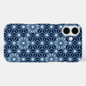 Japans Asanoha-patroon - indigoblauw Case-Mate iPhone Case (Achterkant (horizontaal))
