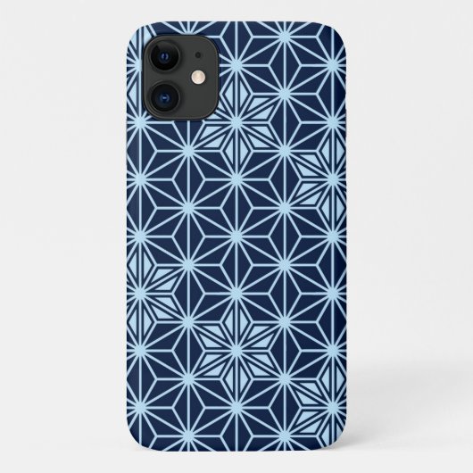 Japans Asanoha-patroon - indigoblauw Case-Mate iPhone Case (Achterkant)