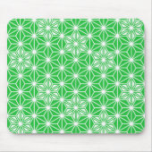 Japans Asanoha-patroon - jade groen Muismat (Voorkant)