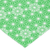 Japans Asanoha-patroon - jade groen Tafelkleed (Gekanteld)
