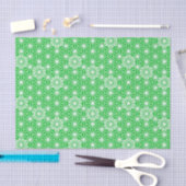Japans Asanoha-patroon - jade groen Tissuepapier (Craft)