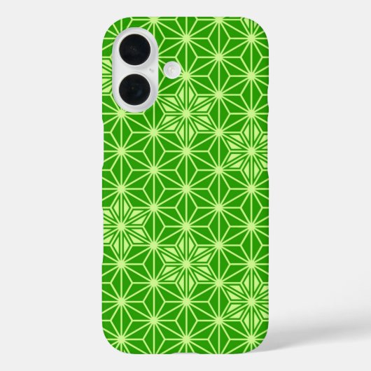 Japans Asanoha-patroon - kalkgroen Case-Mate iPhone Case (Achterkant)